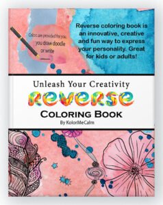 Abstract reverse coloring book to boost your creativity and imagination.