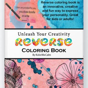 Flowers Reverse Coloring Book – A Doodle Delight - Creative Bee