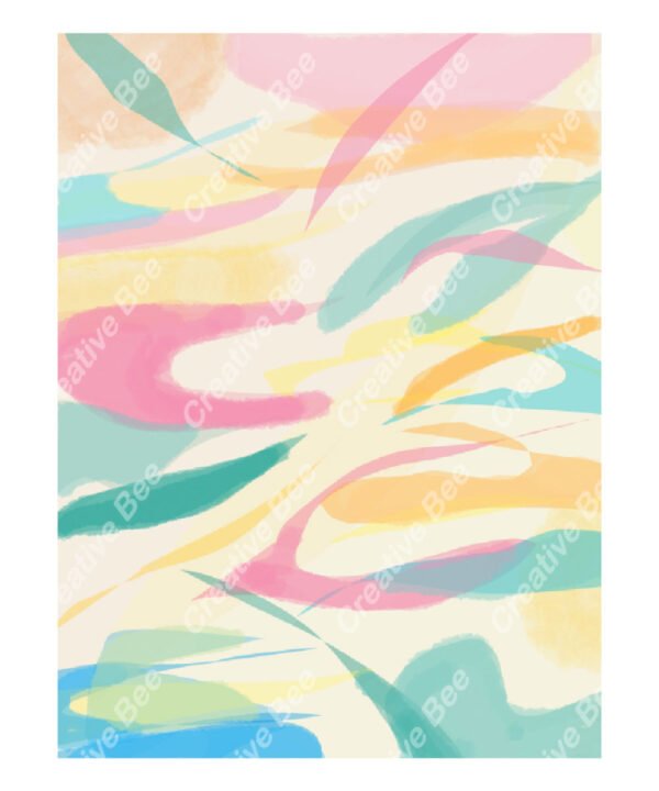 Abstract reverse coloring book page
