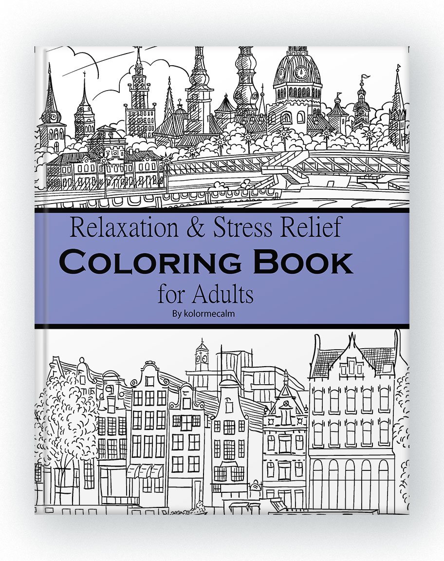 Buildings & Places Coloring Book - Creative Bee