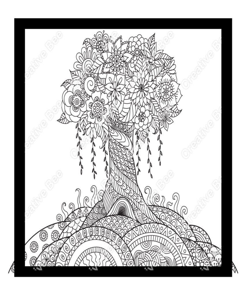 Fantasy Coloring Book - Creative Bee