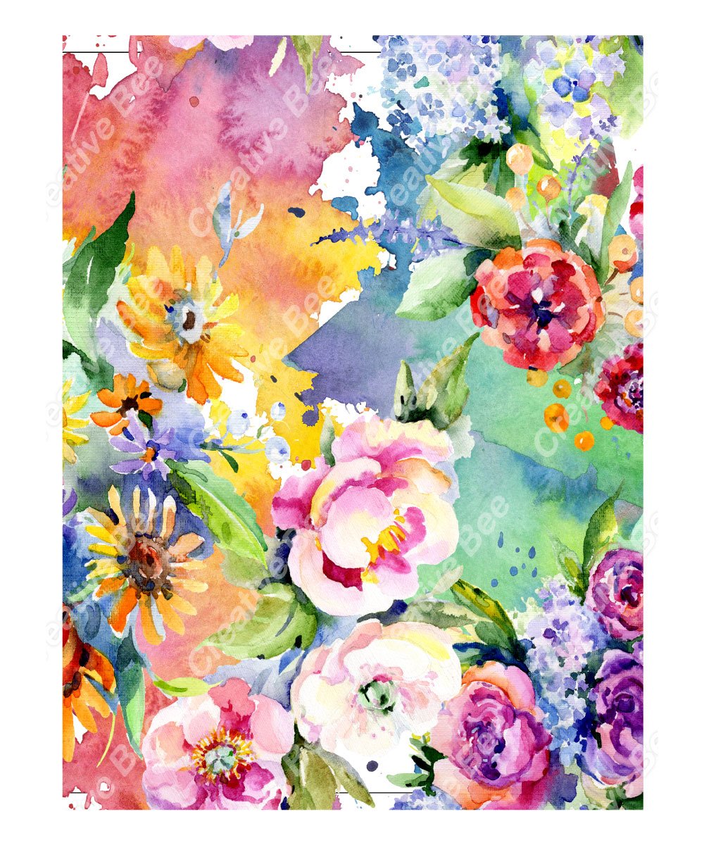 Flowers Reverse Coloring Book A Floral Fantasy - Creative Bee