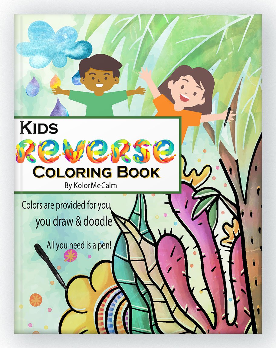 Reverse Coloring Book For Kids - Creative Bee