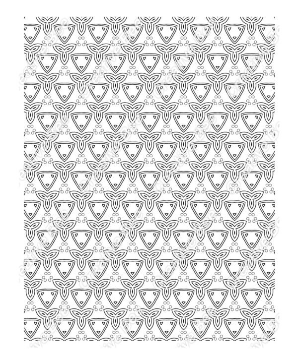 patterns adult colouring book page